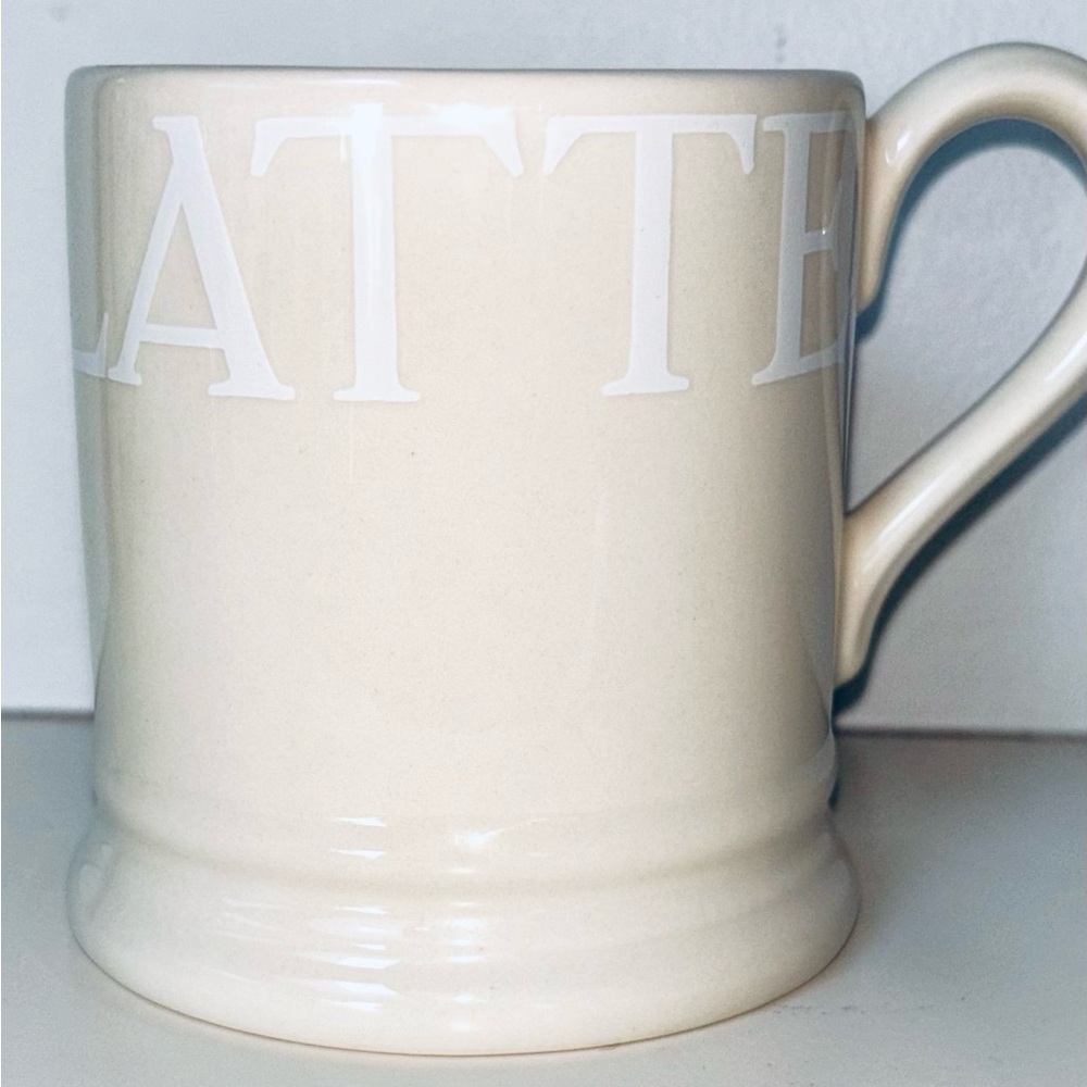 Emma Bridgewater White Toast 1/2 Pint Mug Cafe Latte Cappuccino